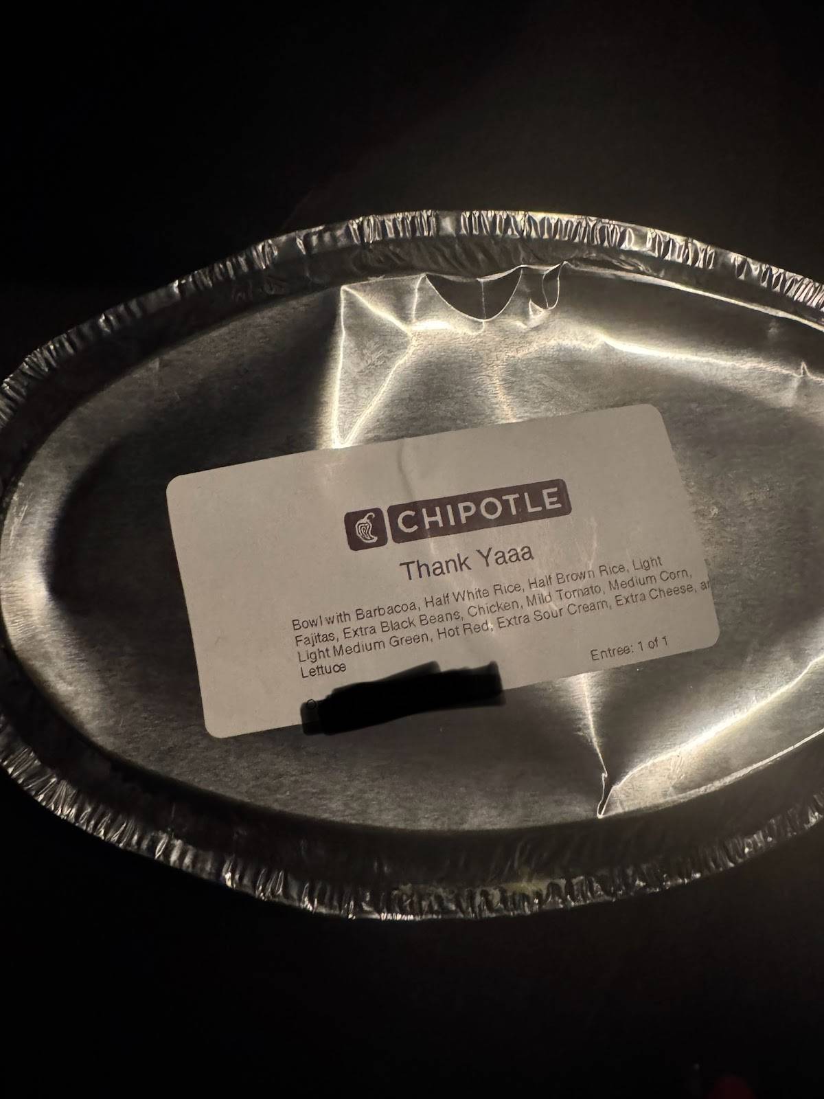 Chipotle Mexican Grill меню