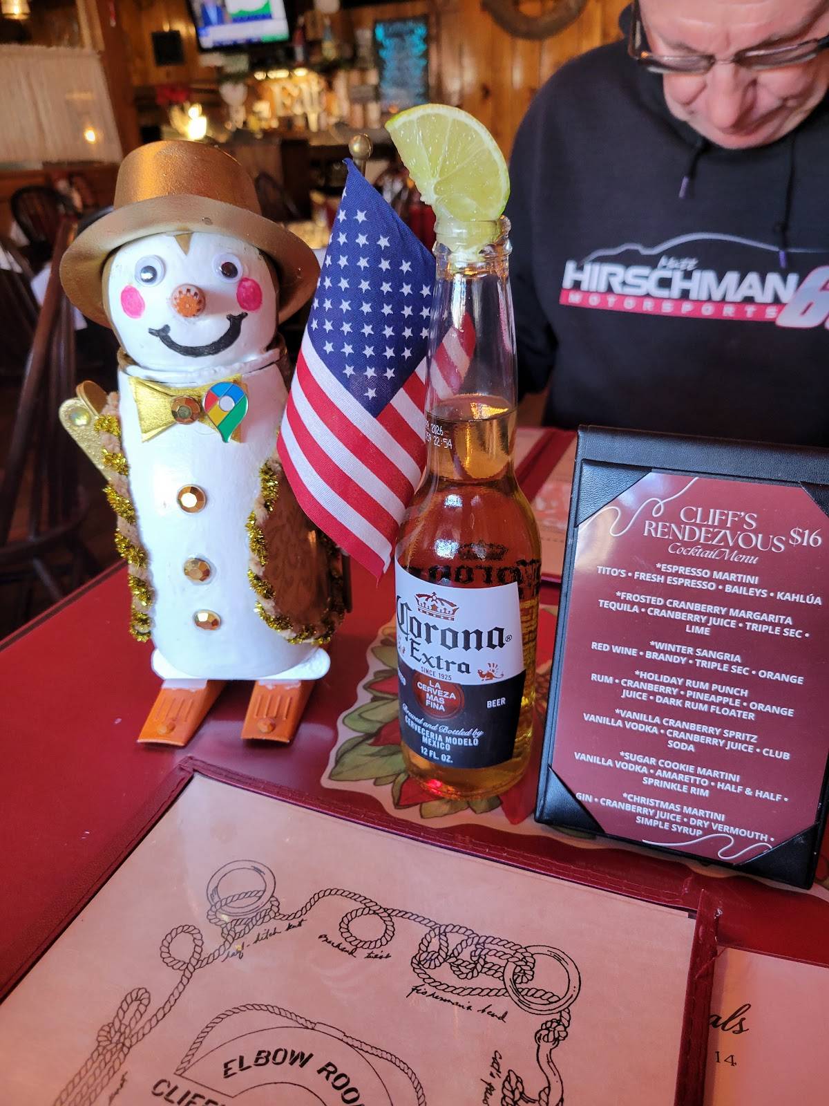 Cliff's Rendezvous меню