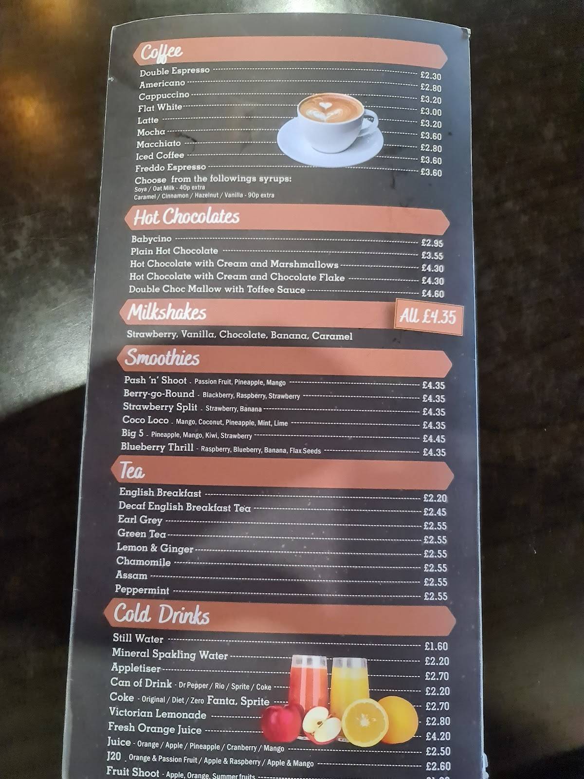 Clifton Cafe меню