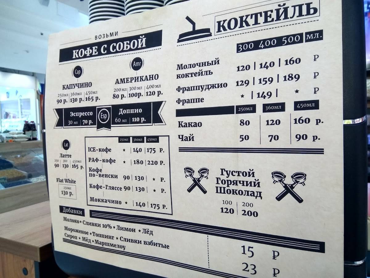 Coffee Way меню