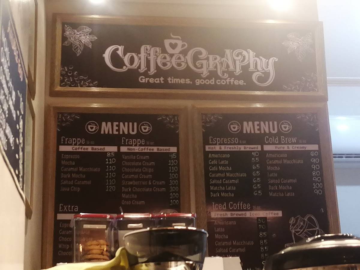CoffeeGraphy меню