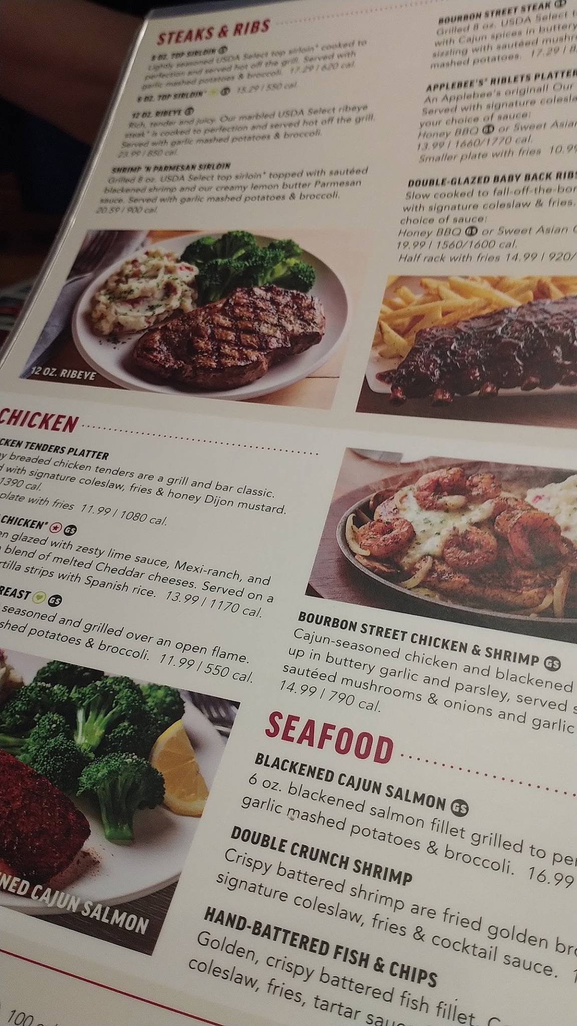 Applebee's Grill + Bar меню