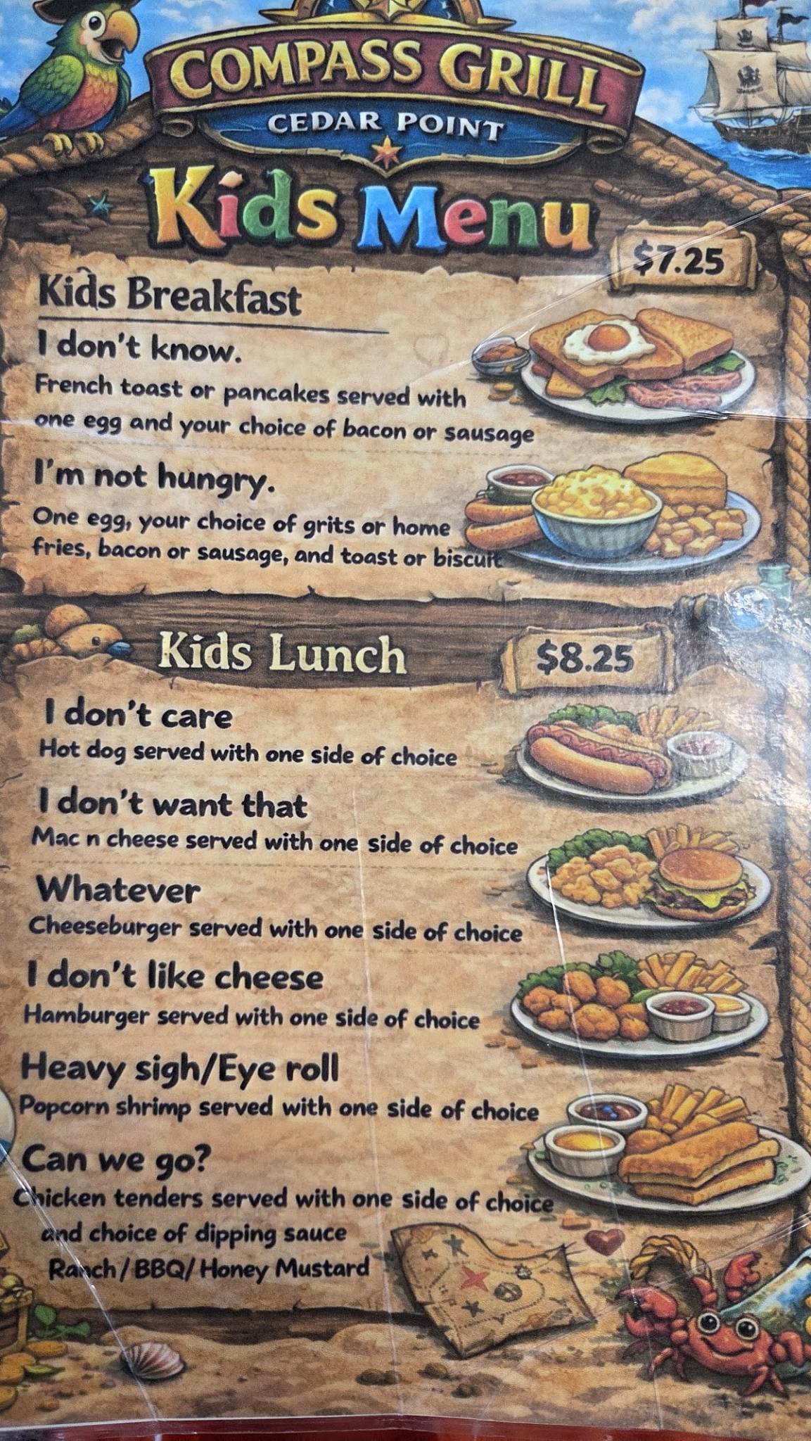 Compass Grill меню