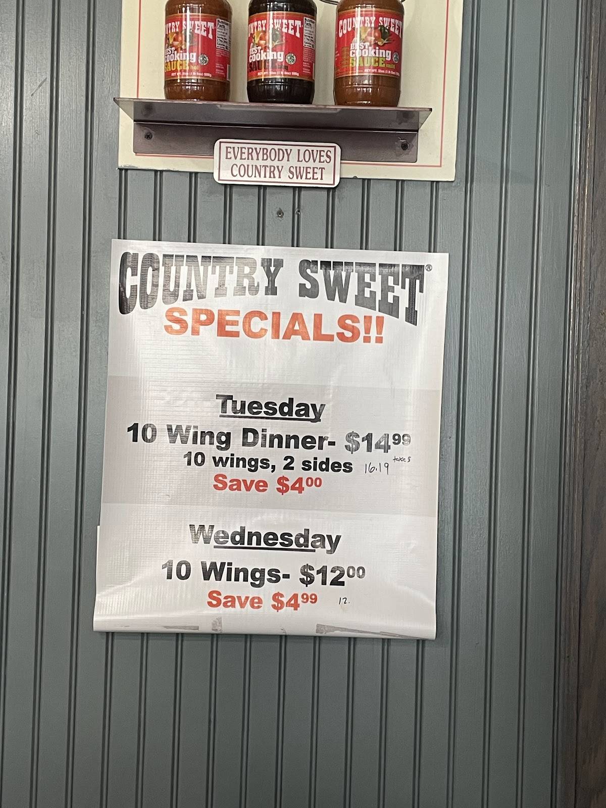 Country Sweet Chicken & Ribs меню