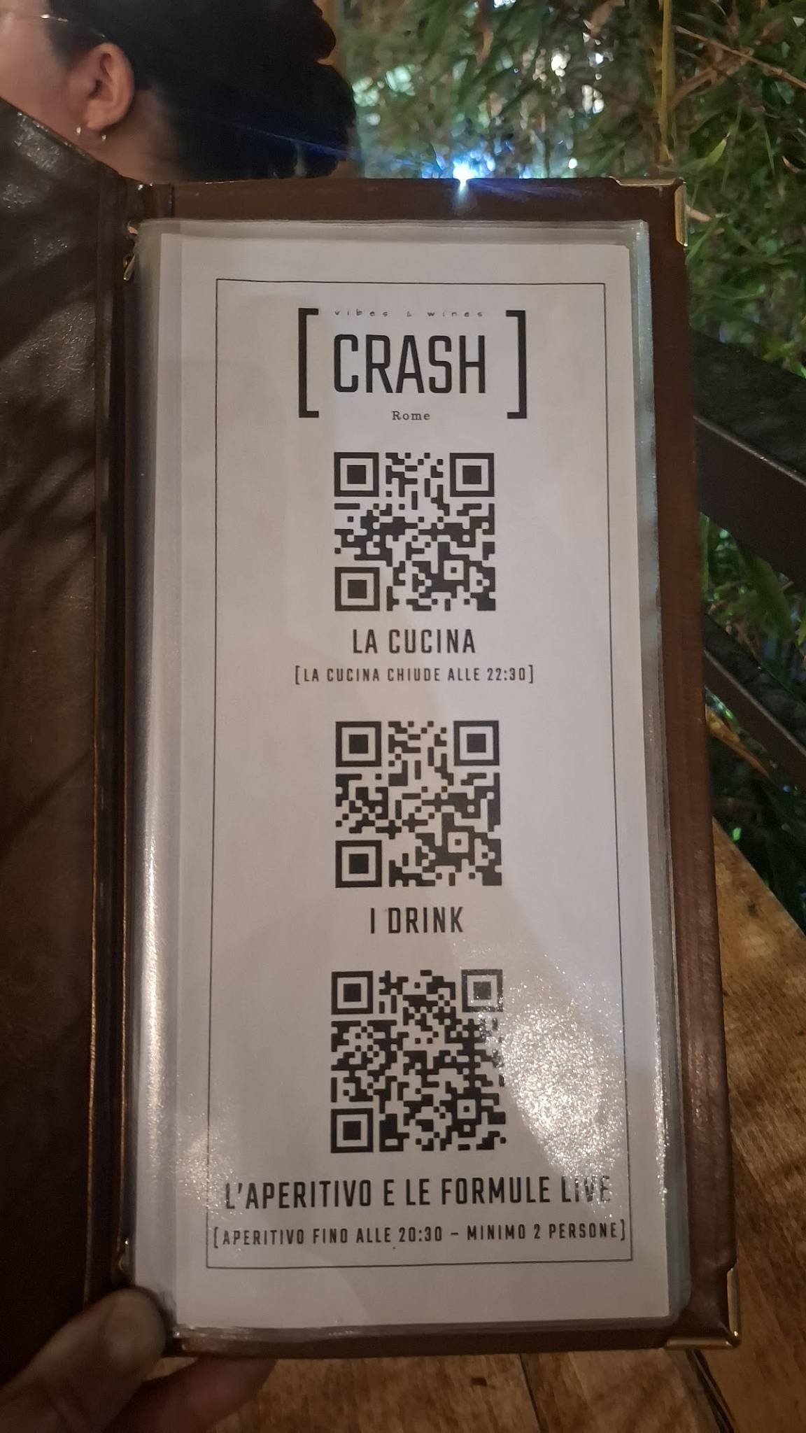 Crash Roma меню