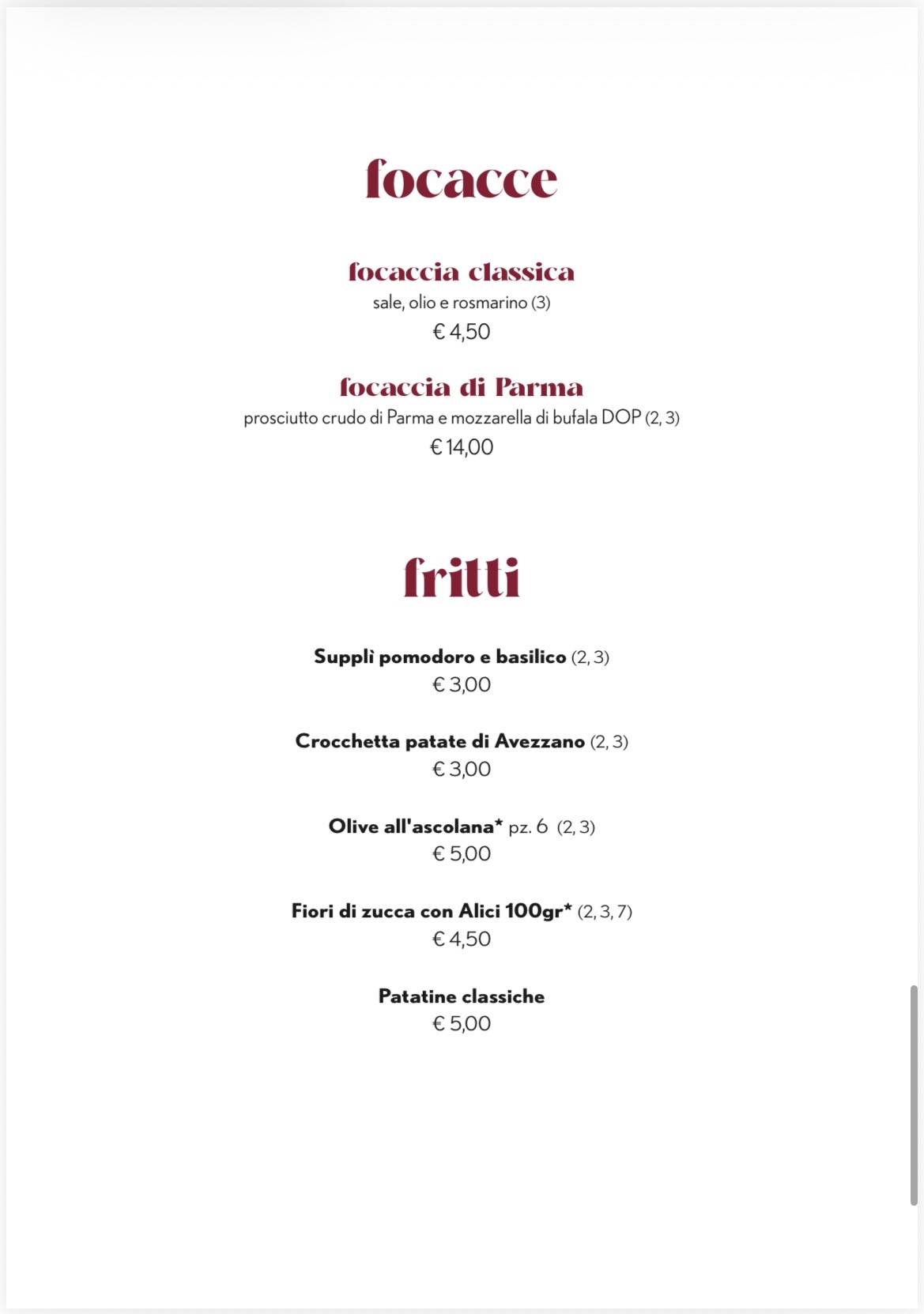 Ristorante Da Gusto меню