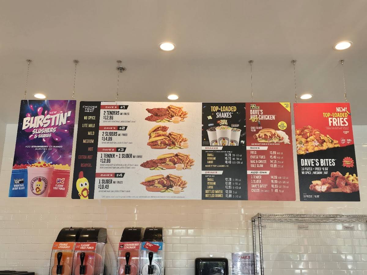 Dave's Hot Chicken меню
