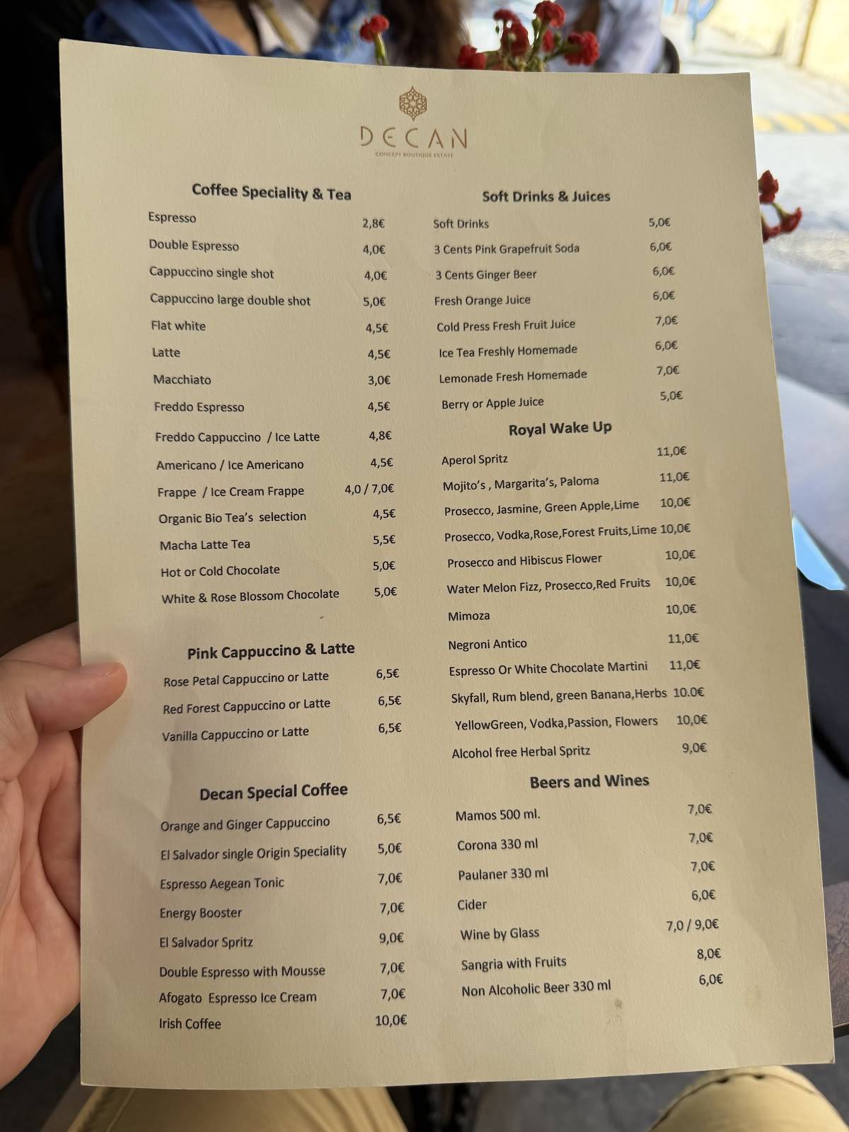 Decan Bistro and 7 Grams Breakfast Brunch (same place) меню