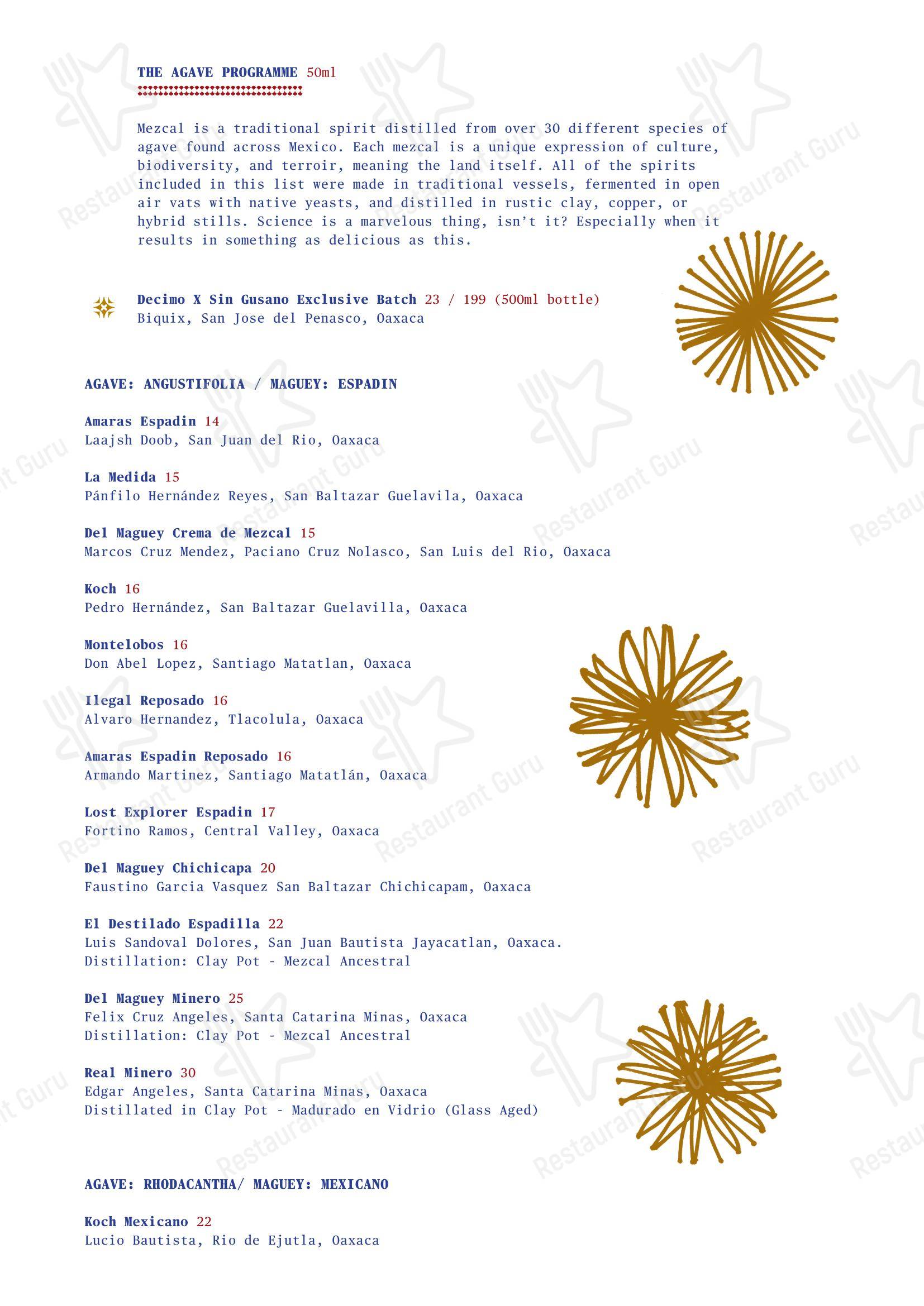 Wine Menu ресторана Decimo