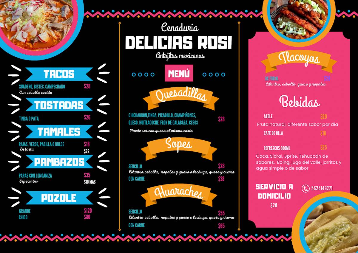 Delicias Rosi меню