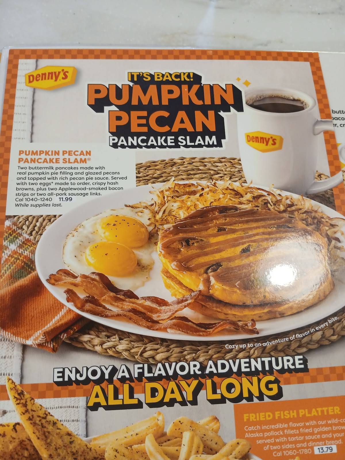 Denny's Restaurant меню