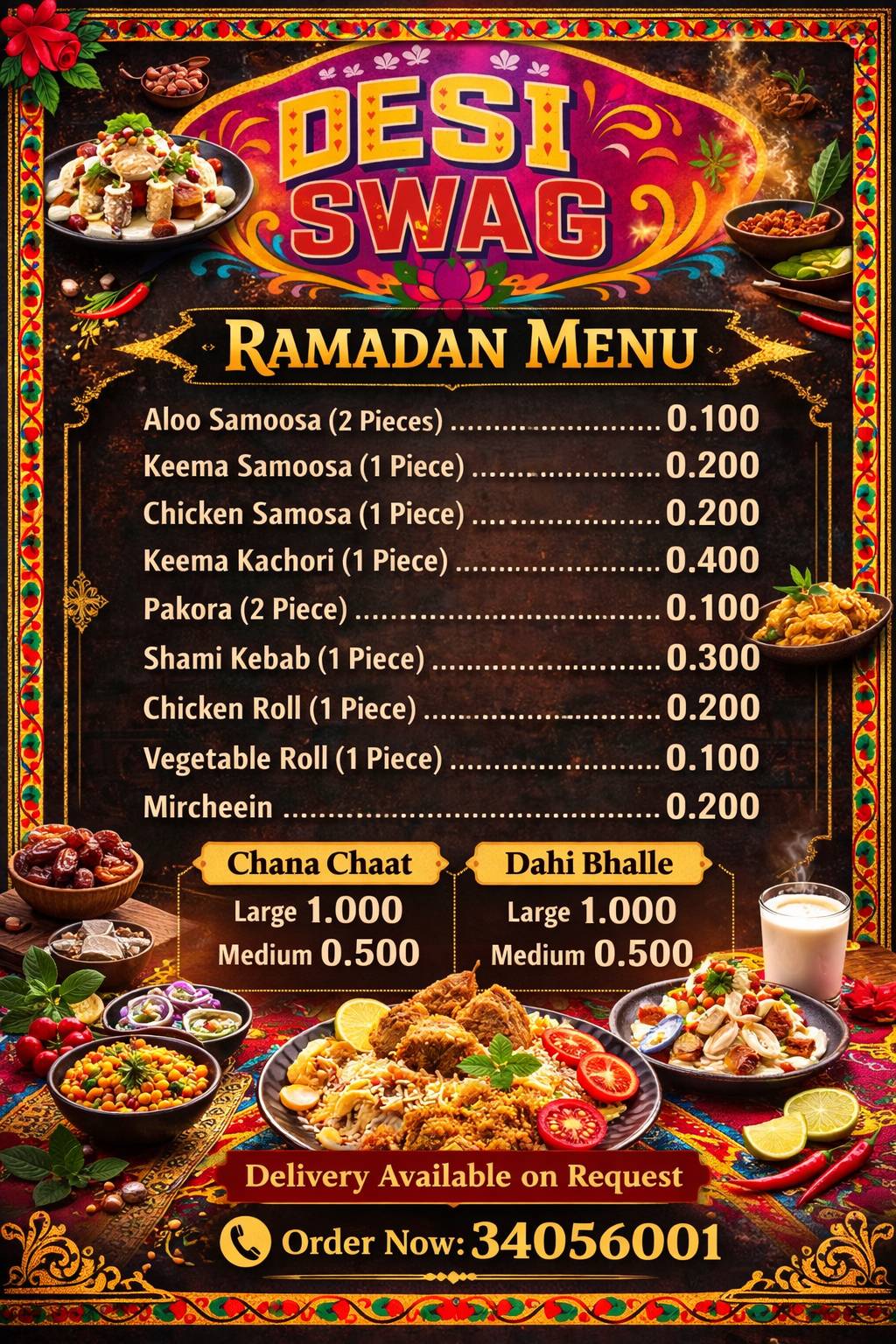 Desi Swag Restaurant меню