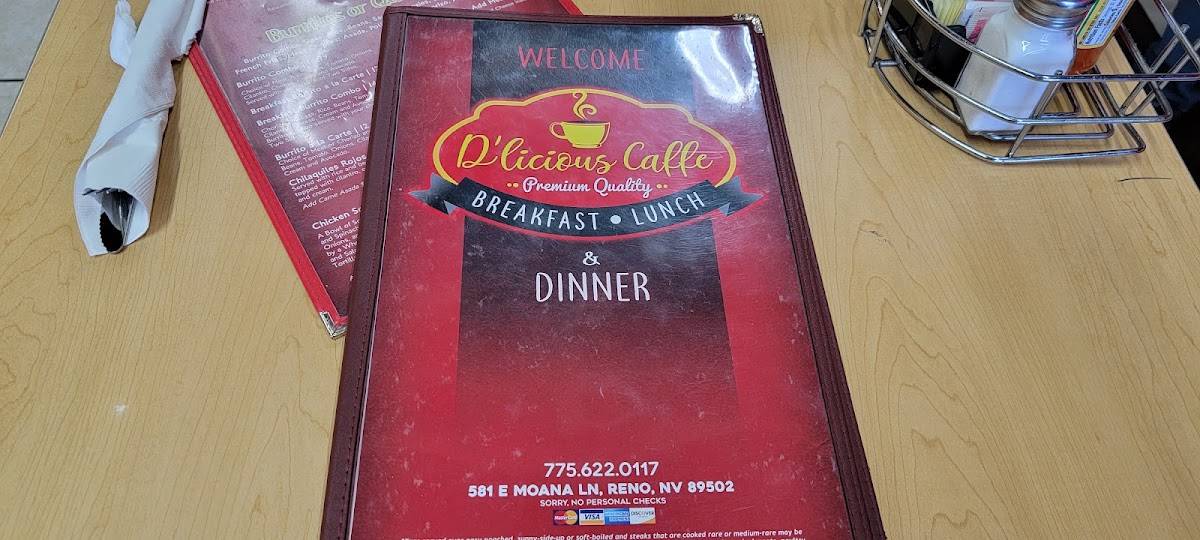 D’licious Caffe меню