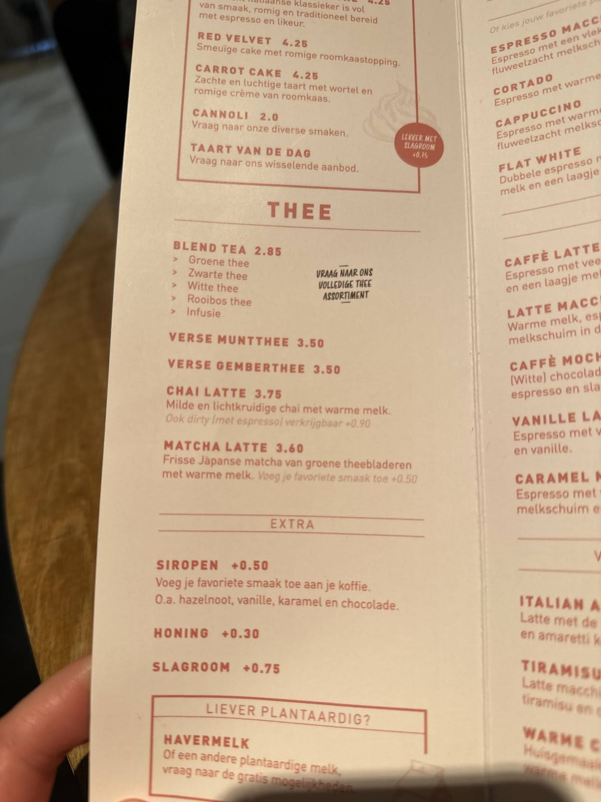 Doppio Espresso Purmerend меню