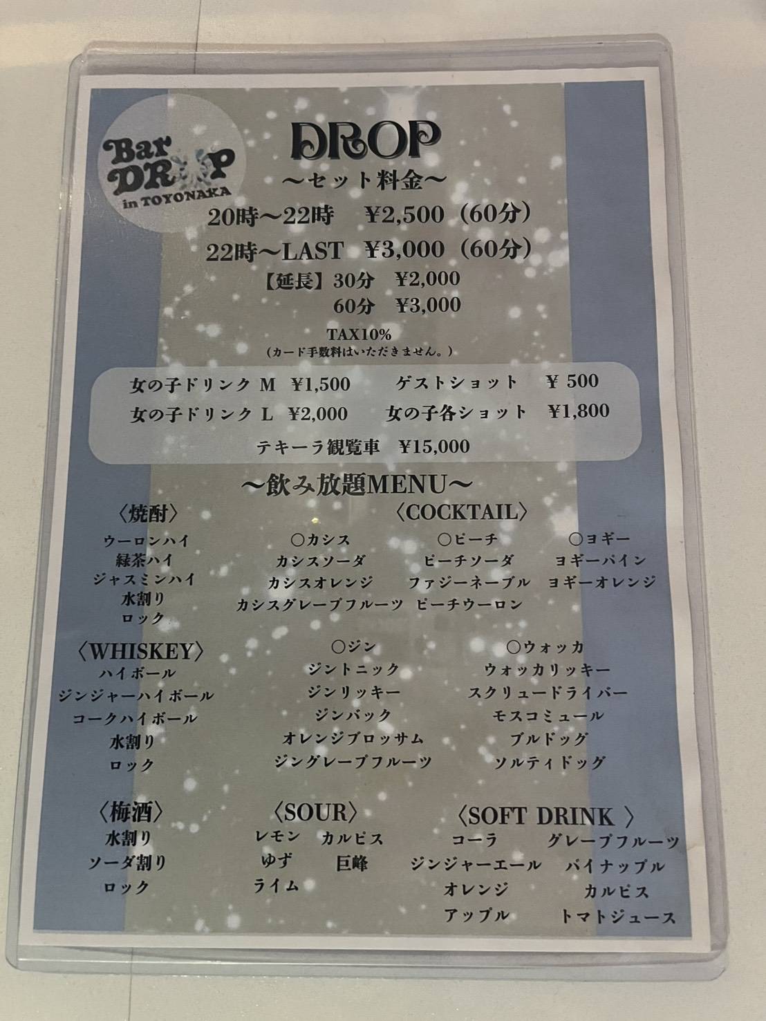 Drop меню