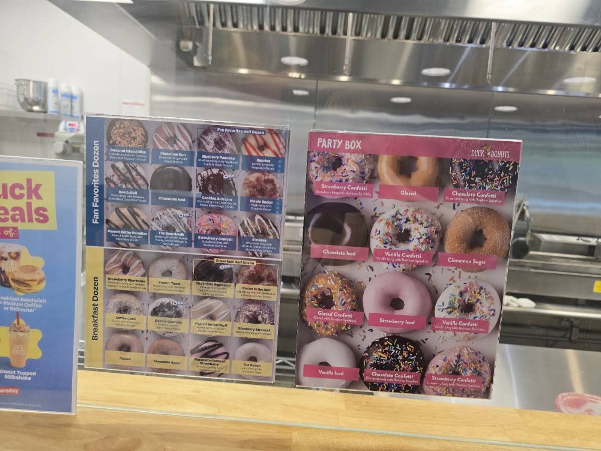 Duck Donuts меню