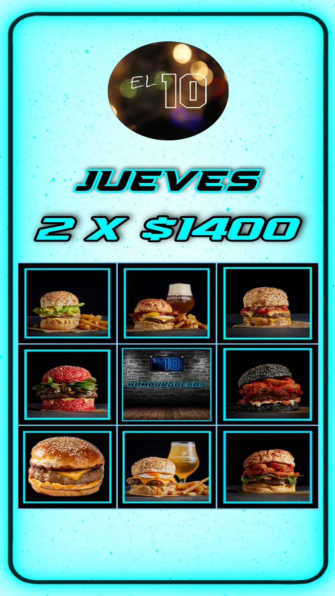 EL 10 Bar меню
