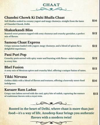Hichki - Modern Indian Fine Dining меню
