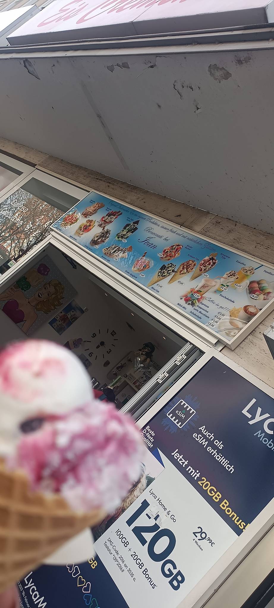 Eis Cremino меню