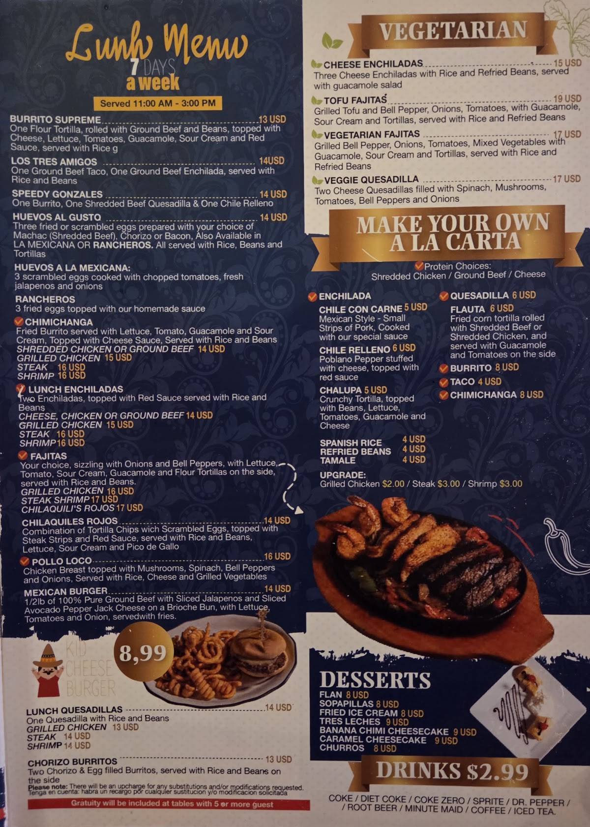 El Paso Mexican Grill меню