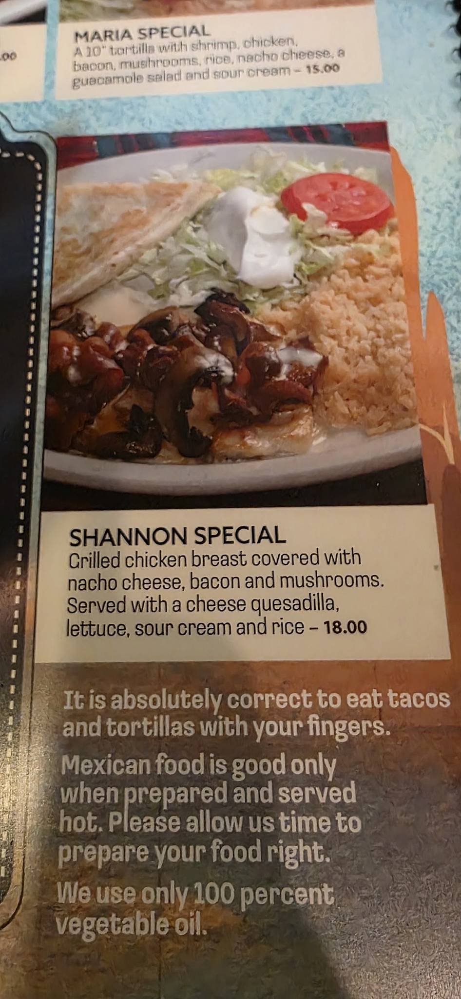 El Ranchero Mexican меню