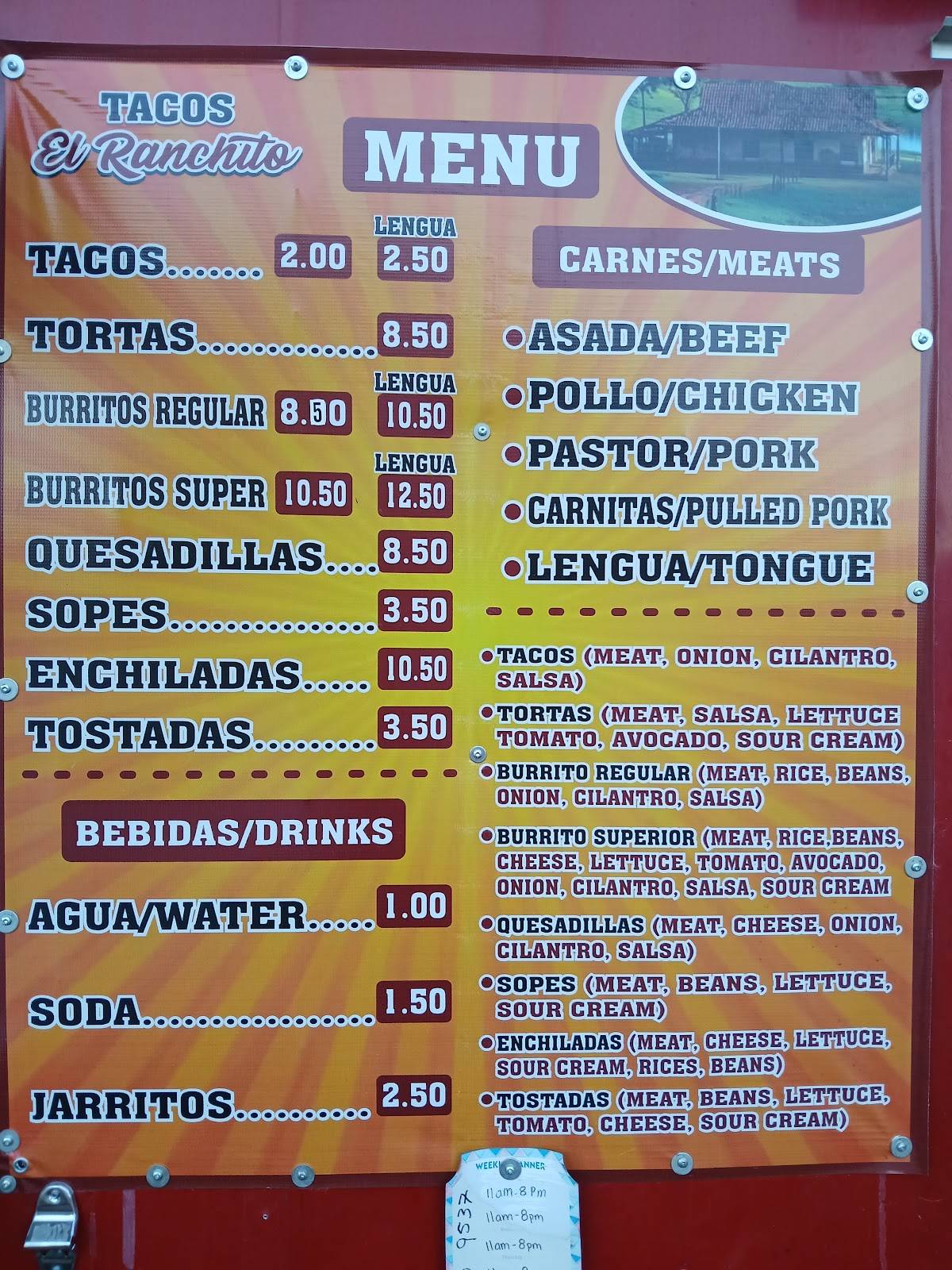 El Ranchito Tacos меню
