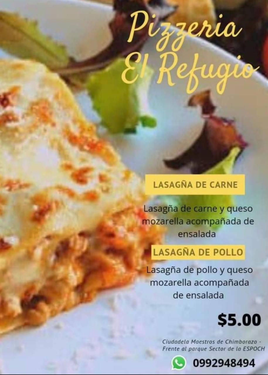 El Refugio Restaurante меню