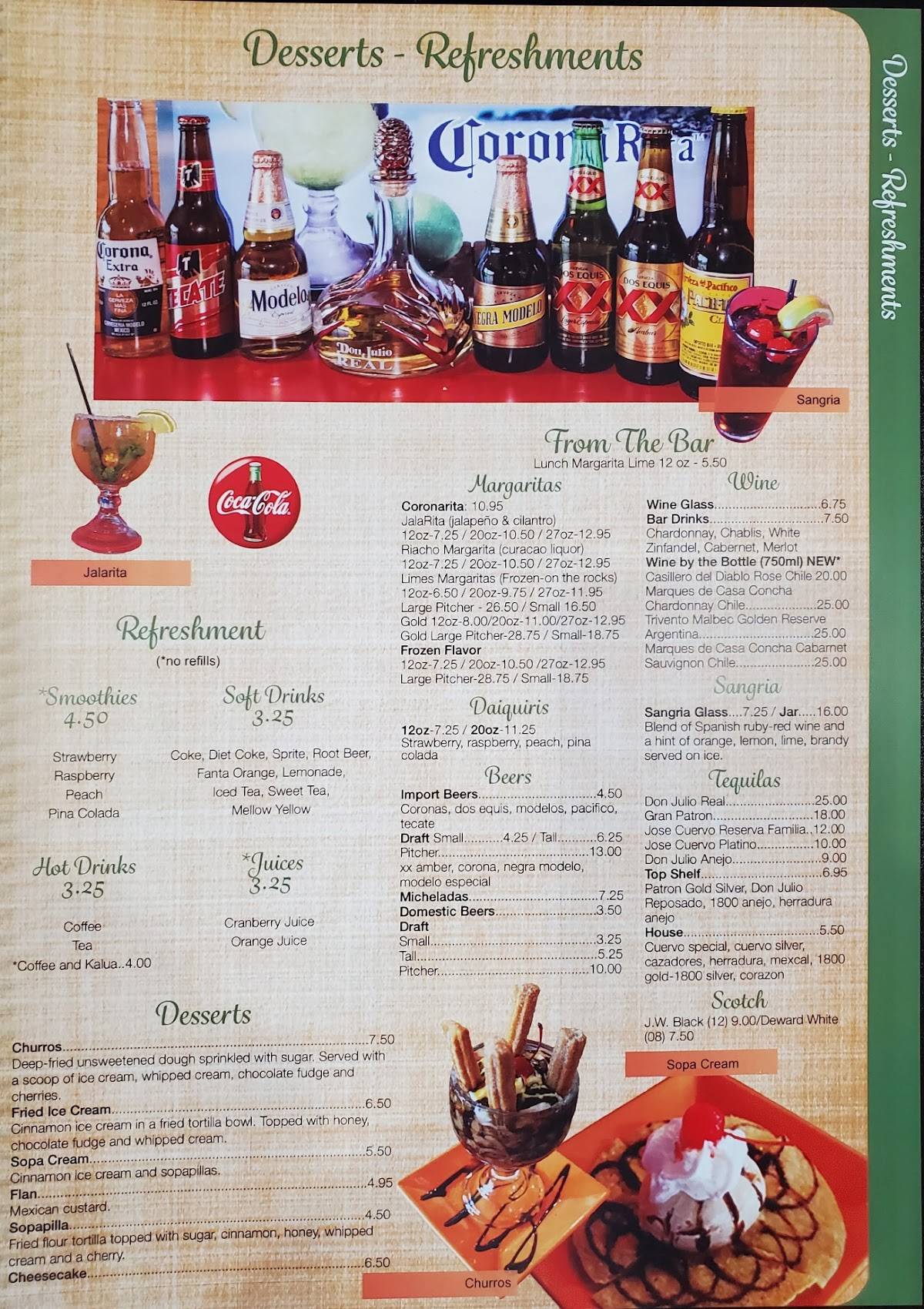 EL Riacho Mexican Restaurant меню