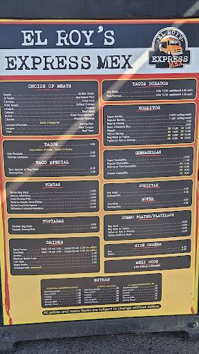El Roy's Express Mex меню