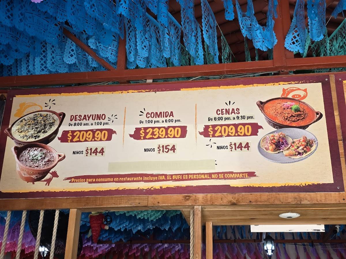 El Bufé Tacos de Guisado меню