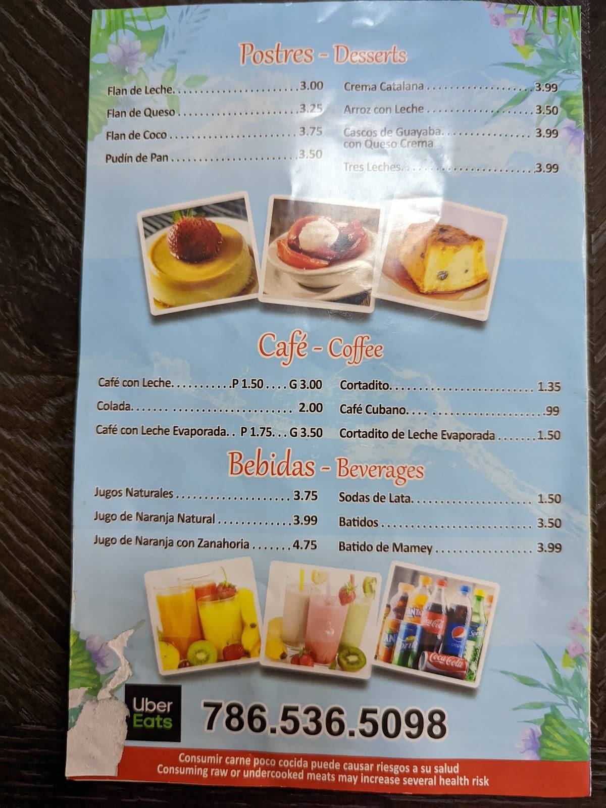 Elbas cafe меню
