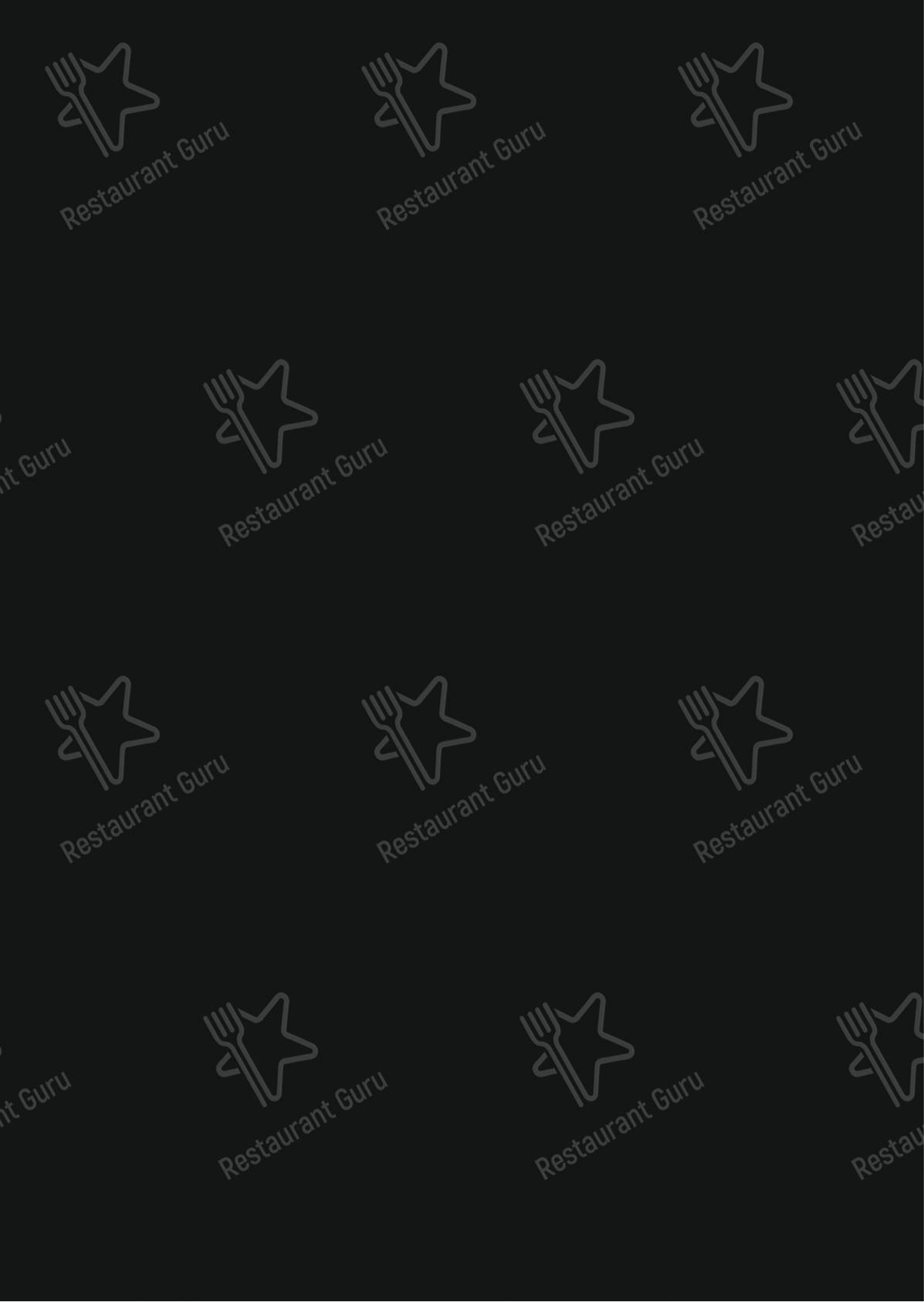 Меню для посетителей паба и бара Endorphin Lounge