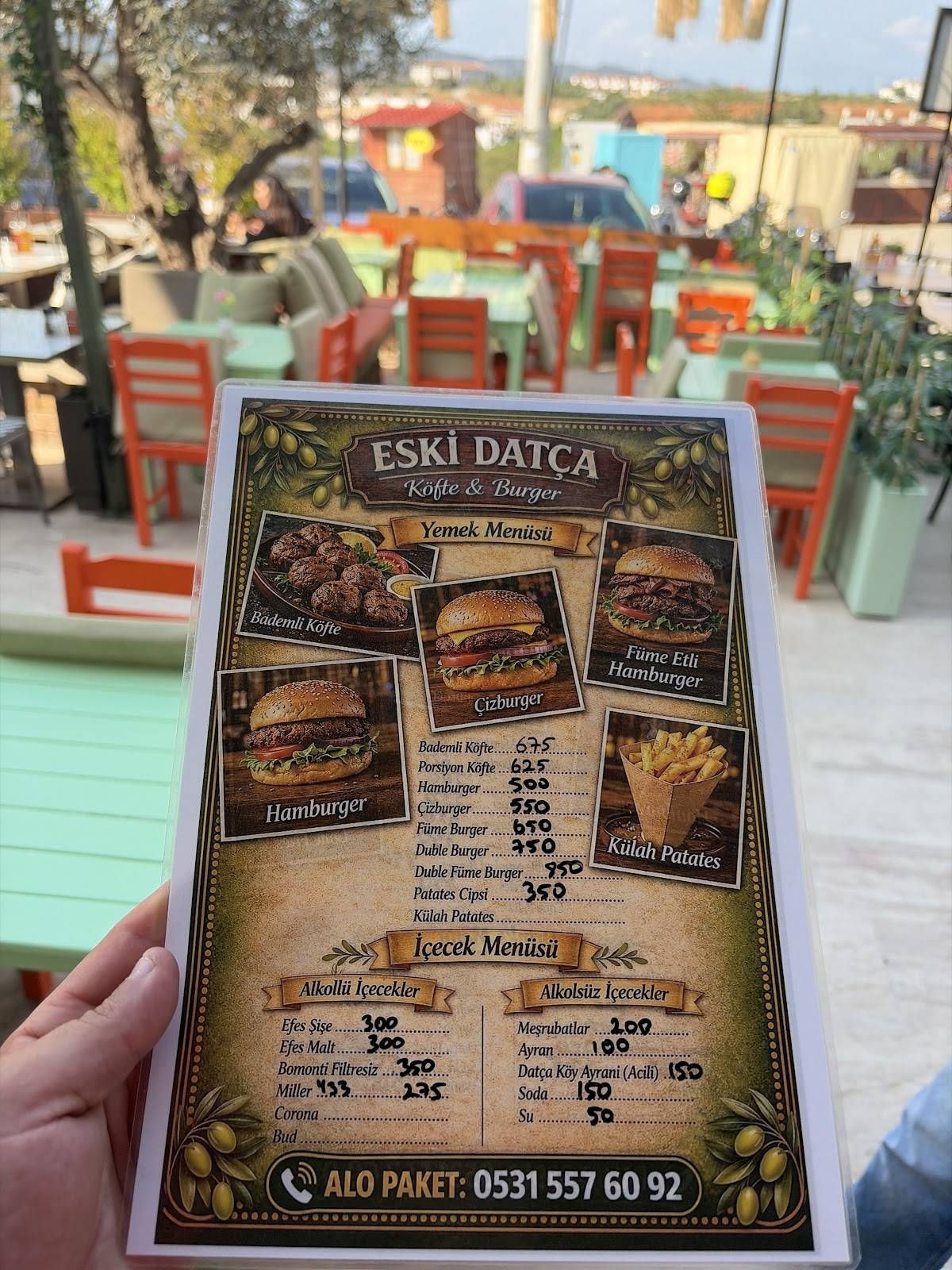 EskiDatçaBurger меню