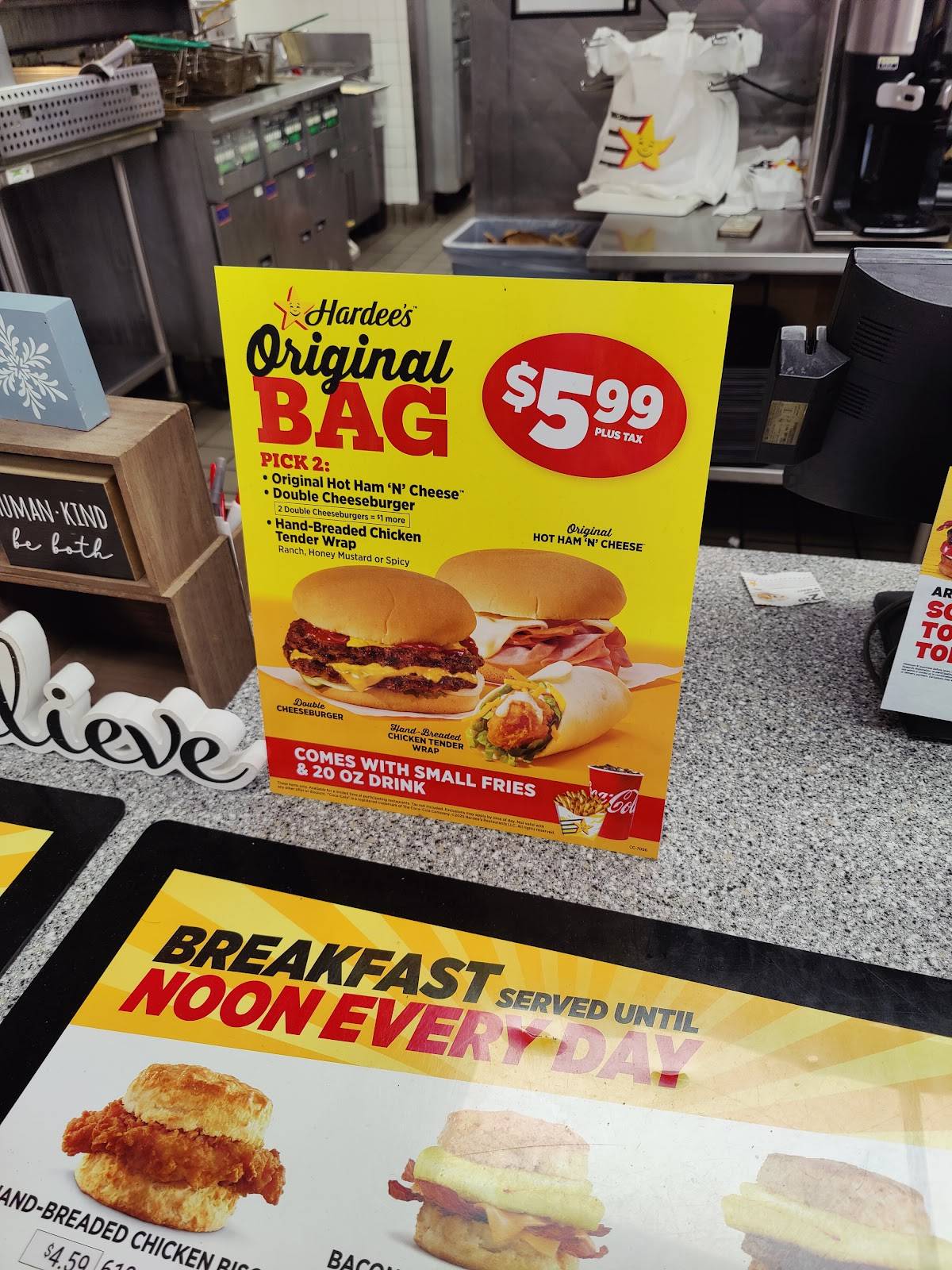 Hardee's меню