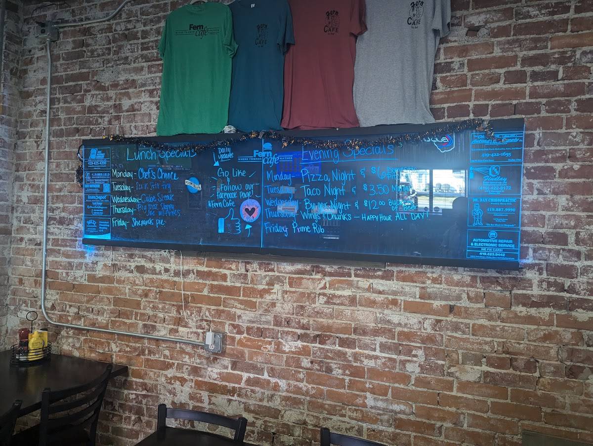 Fern Cafe - Findlay, OH меню