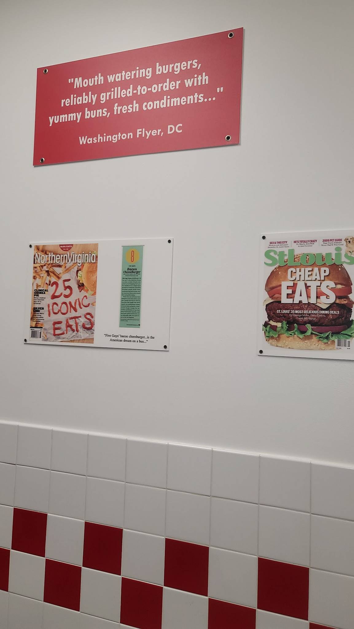 Five Guys меню