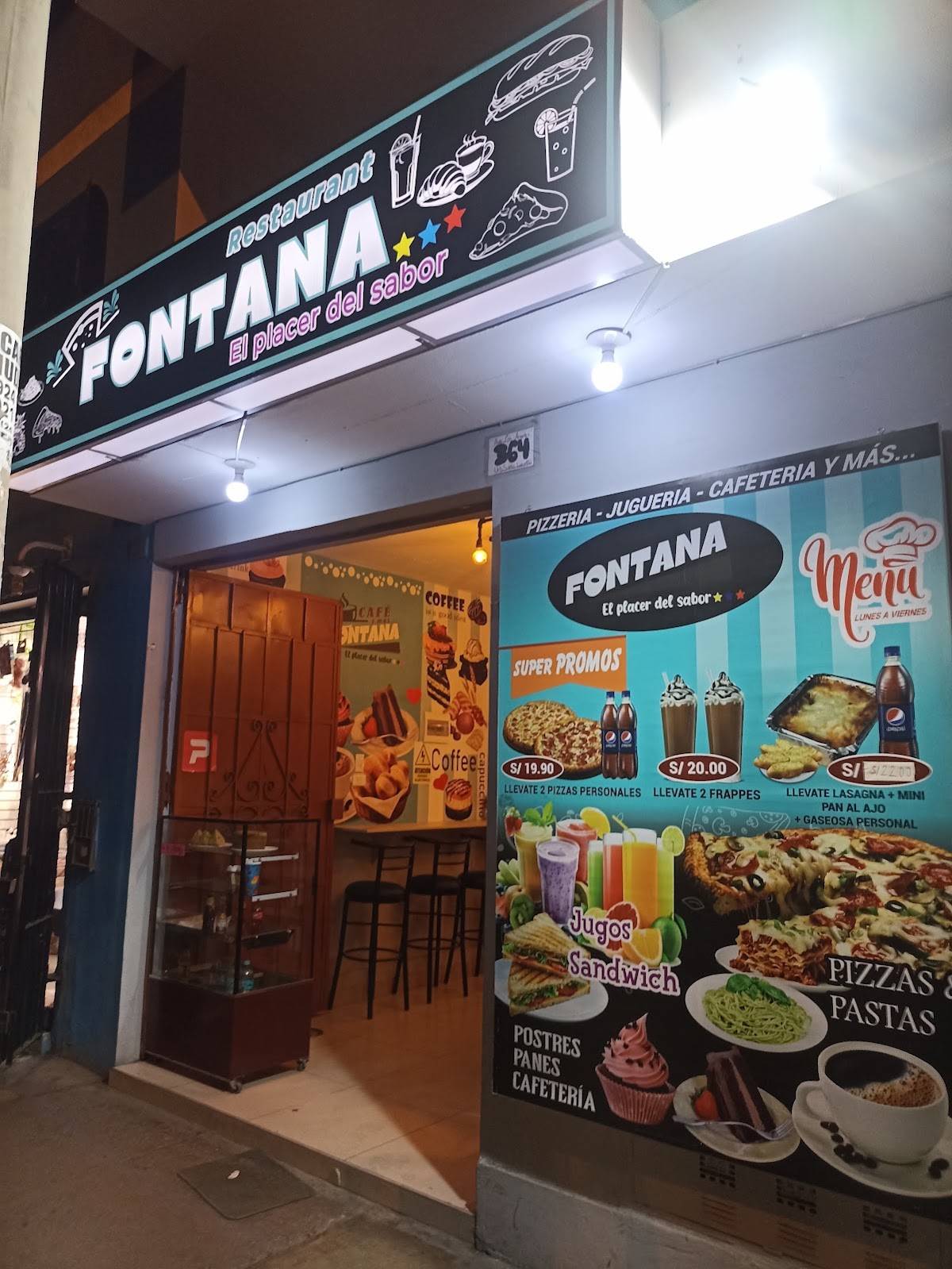 Fontana меню