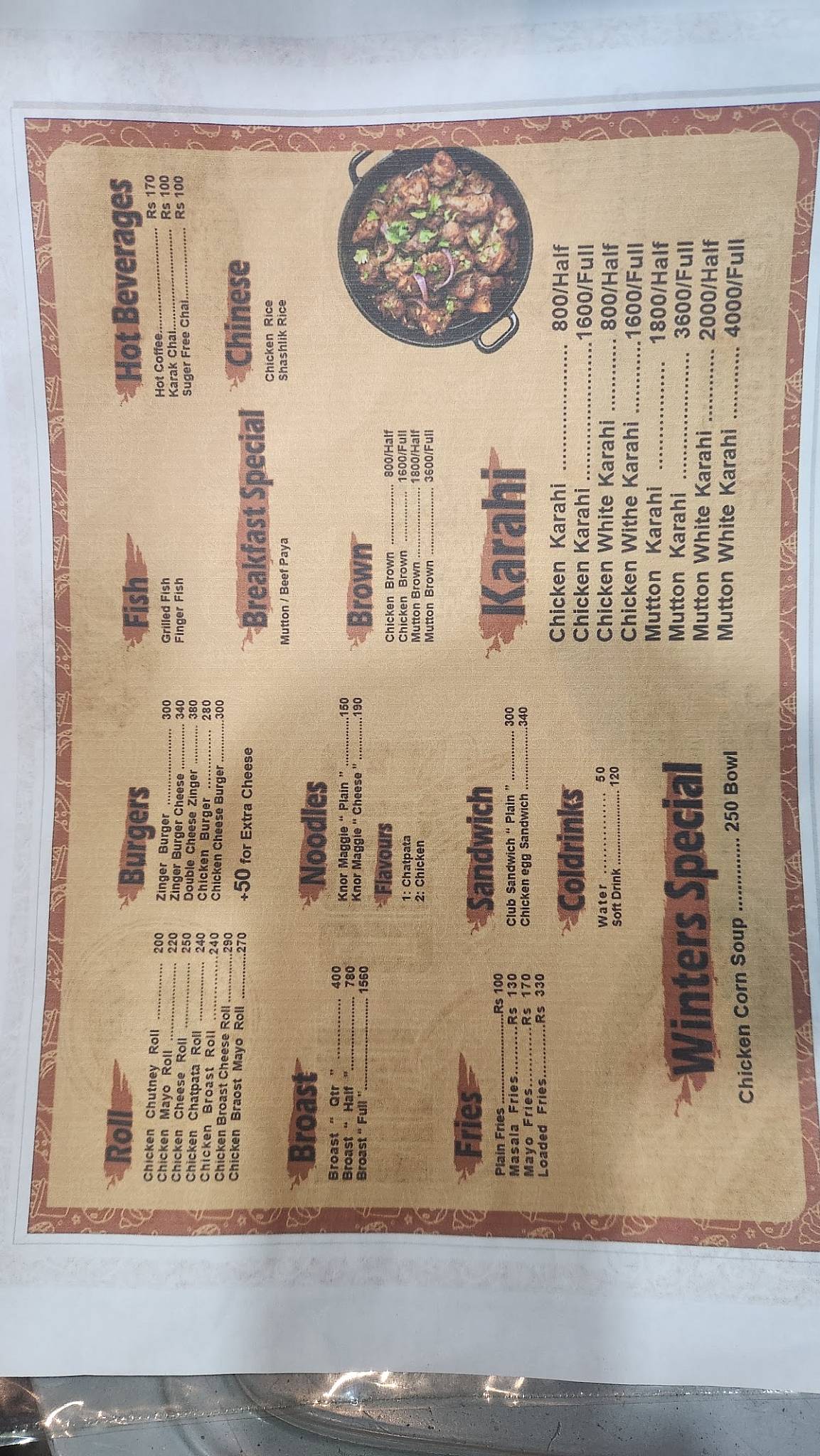 Food Inn меню