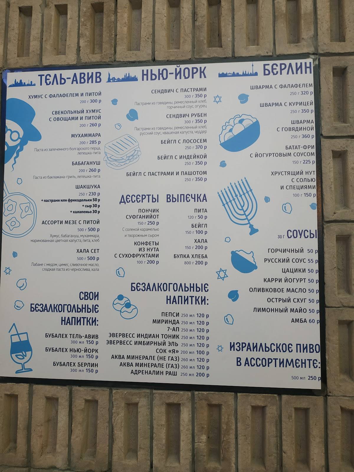 Фудмаркет меню