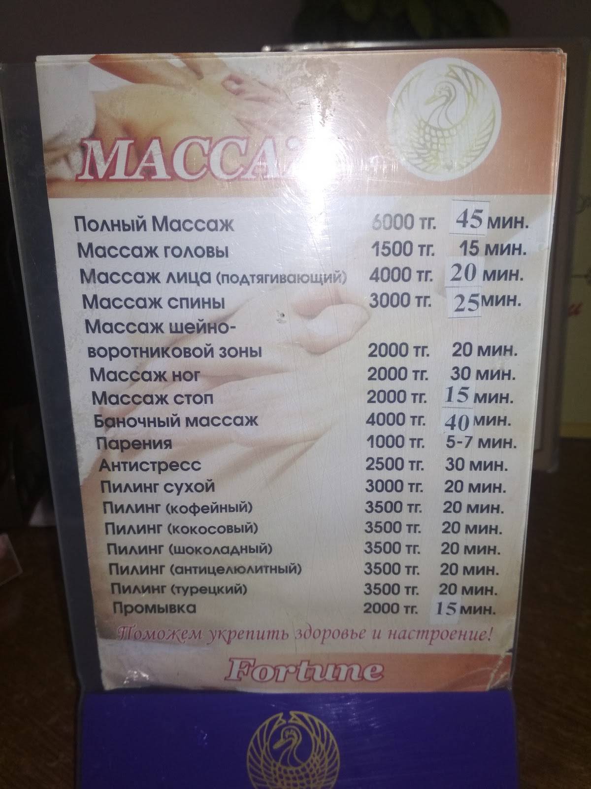 Fortune меню
