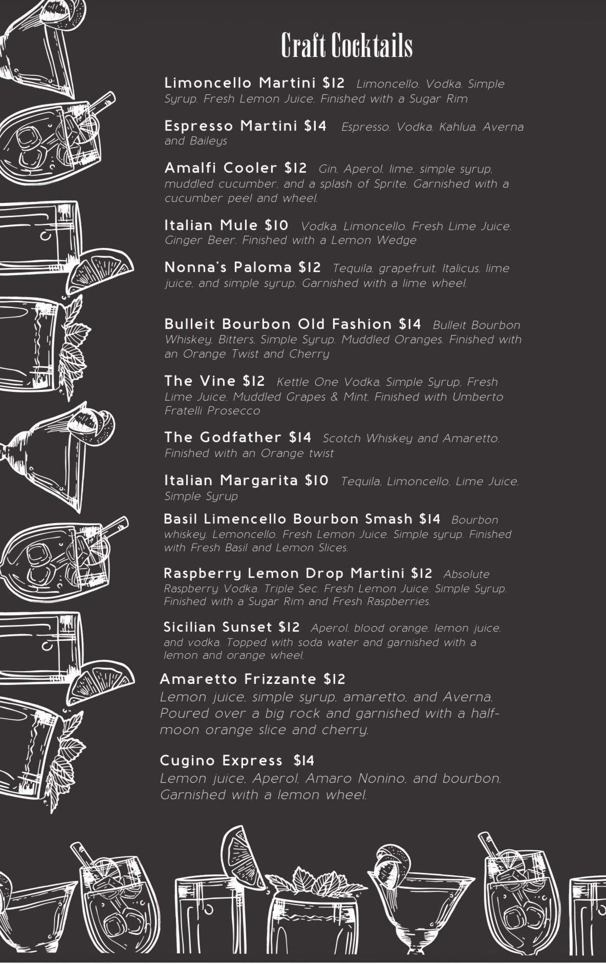 Franca's Italian Kitchen and Bar меню