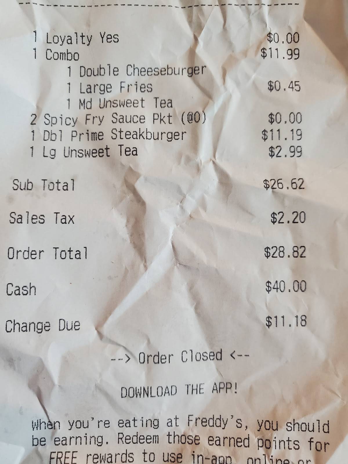 Freddy's Frozen Custard & Steakburgers меню