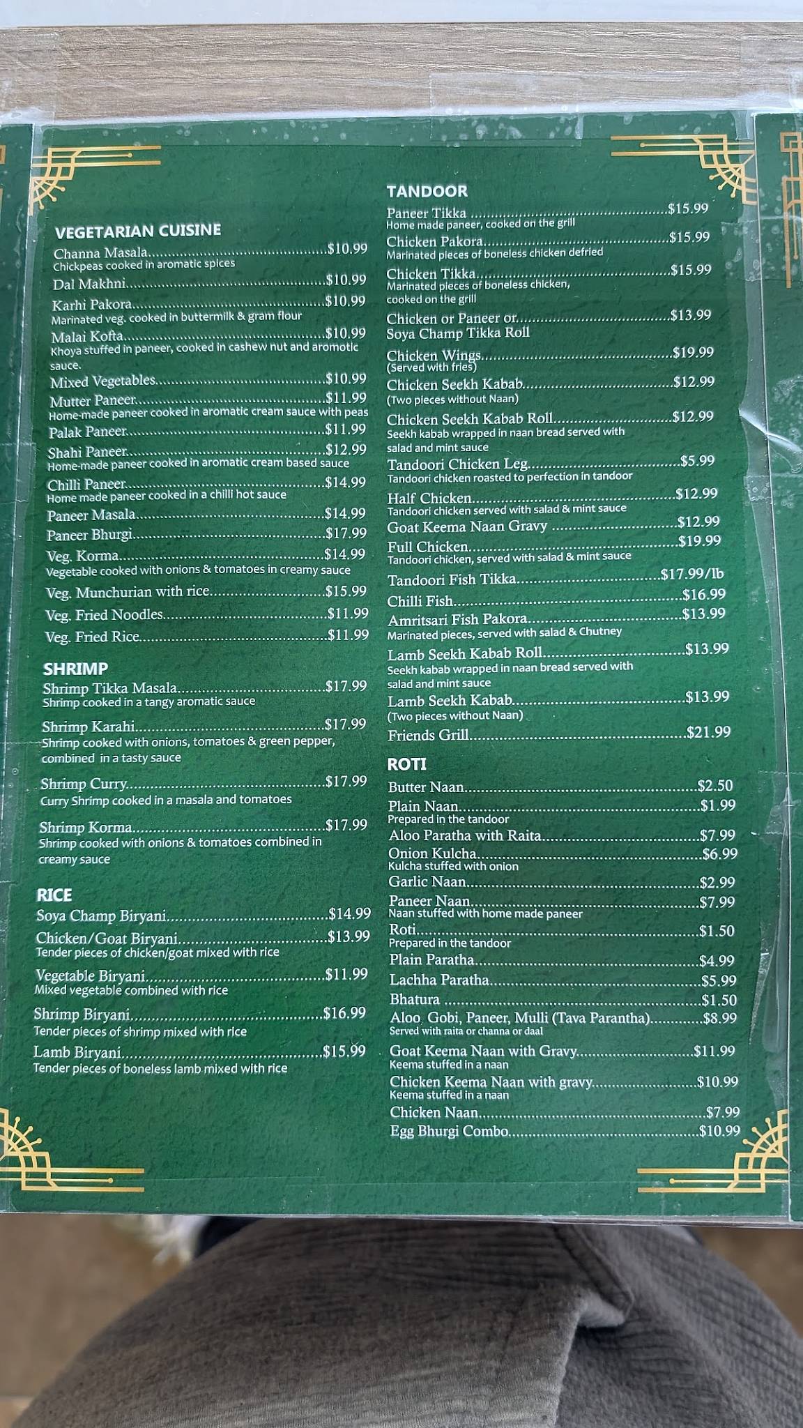 Friends Sweet Restaurant меню