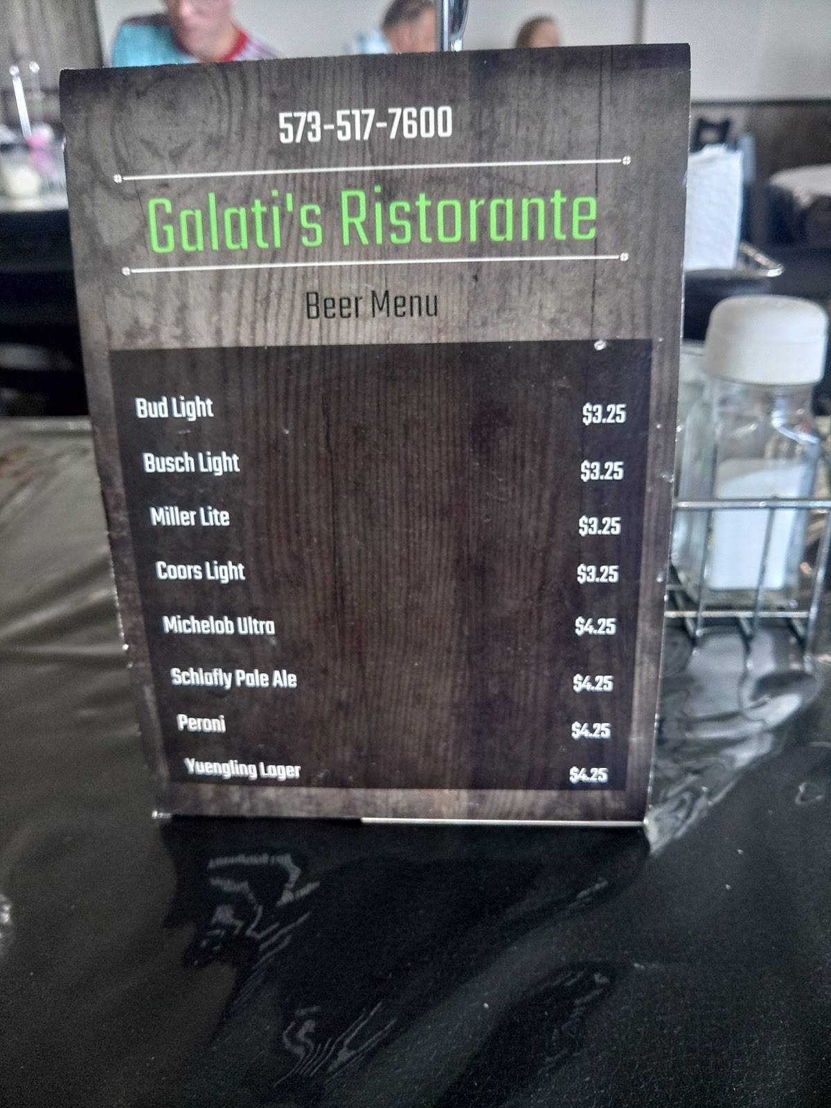 Galati's Ristorante меню