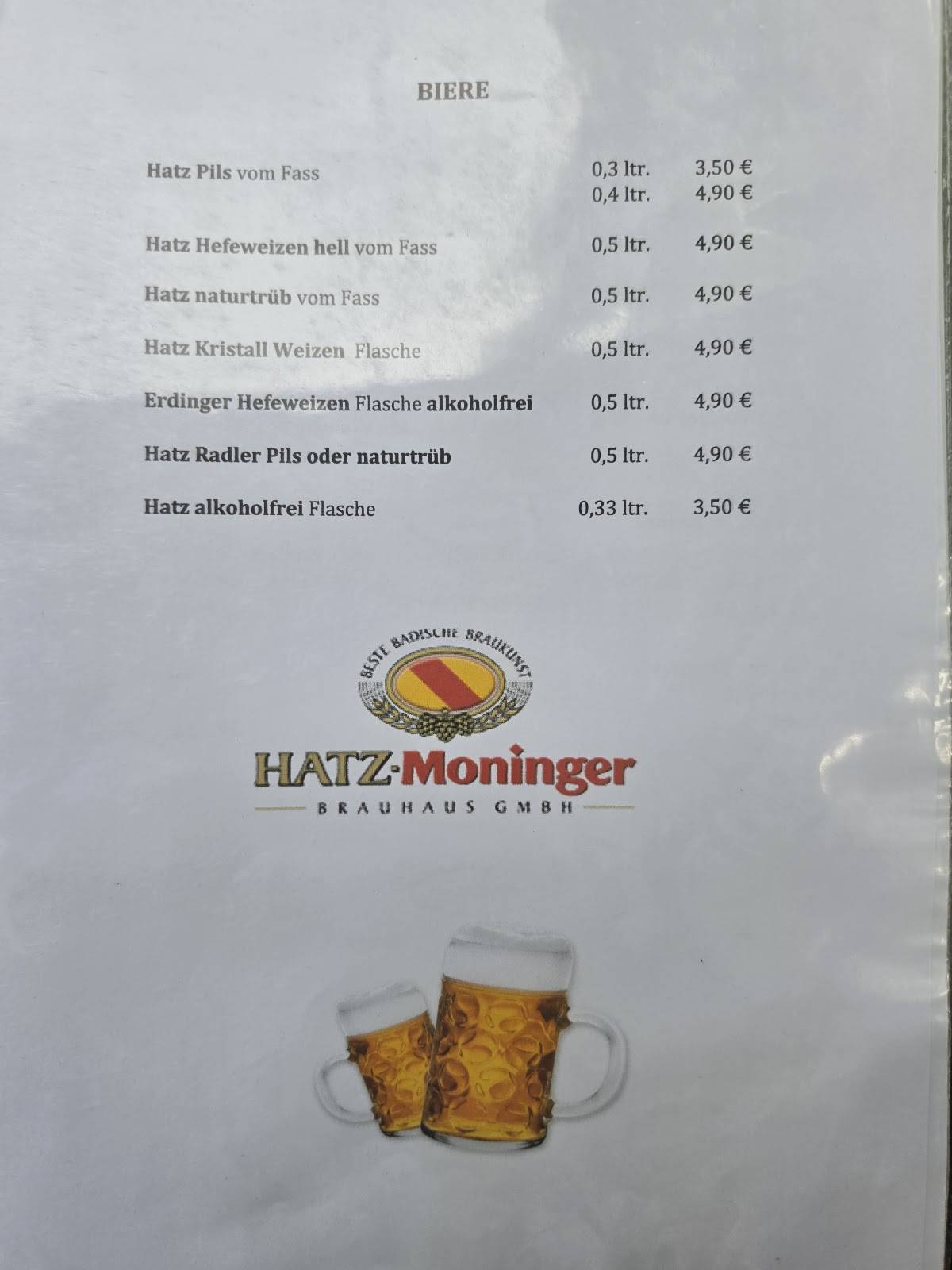 Gasthaus Lamm Ottersdorf меню
