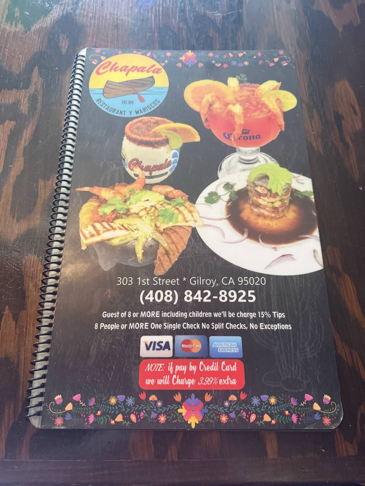 Taqueria Y Mariscos Chapala меню