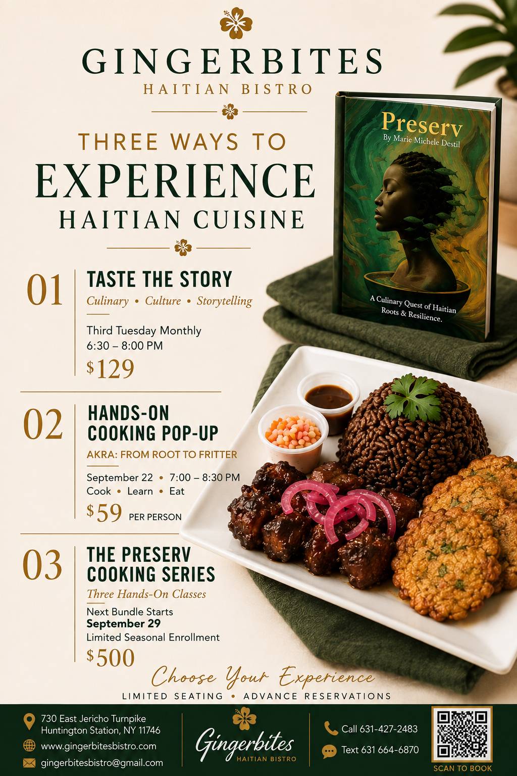 Gingerbites Haitian Bistro меню