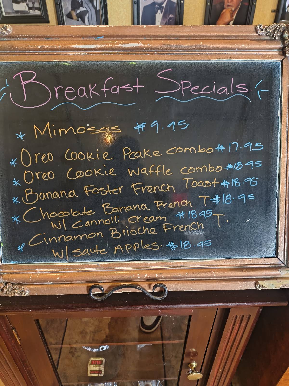 Goodfellas Cafe меню