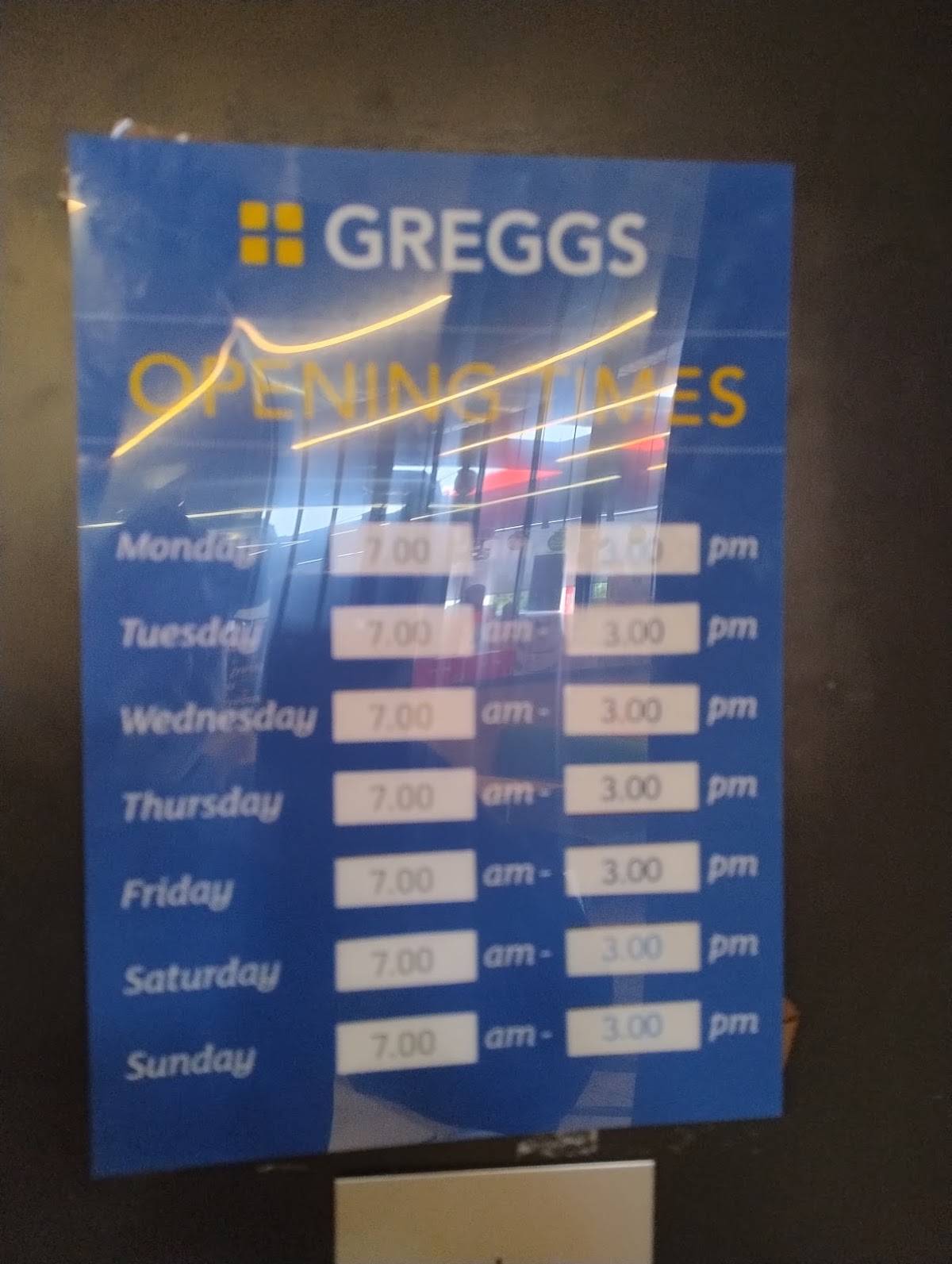 Greggs меню