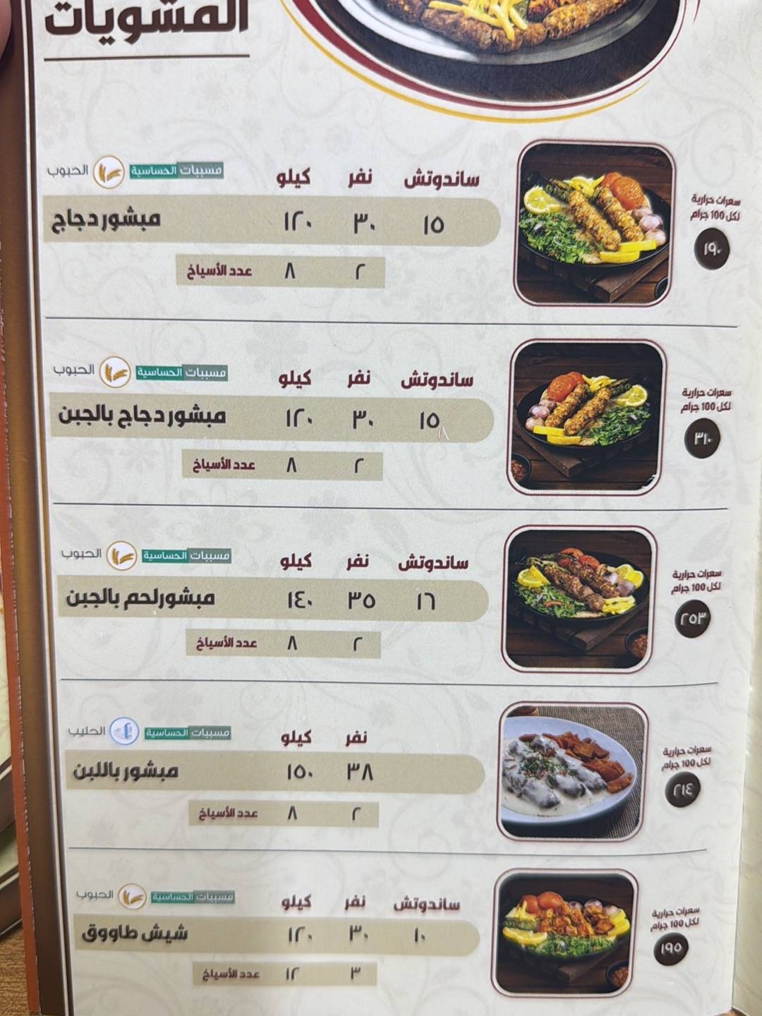 Grill Halabi меню